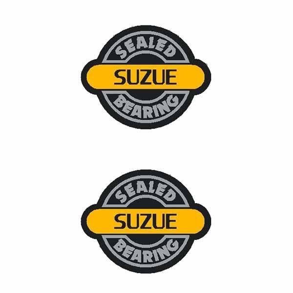 SUZUE - SEALED BEARING round (PAIR) hub decals - Old school bmx - Bmx Products AU