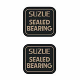 SUZUE - SEALED BEARING square (PAIR) hub decals - Old school bmx - Bmx Products AU