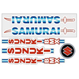Suzuki - SAMURAI bmx decal set - Old school bmx - Bmx Products AU
