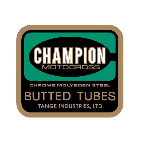 Tange - Motocross tubes seat tube decal - old school bmx - Bmx Products AU