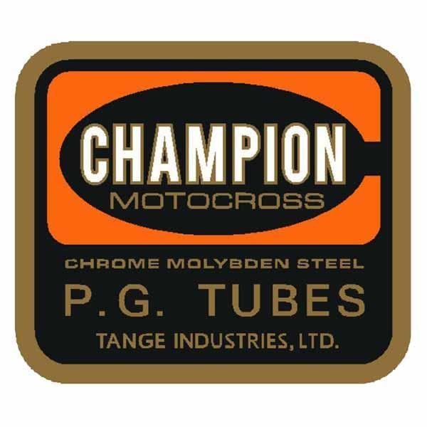 Tange - PG tubes seat tube decal - old school bmx - Bmx Products AU
