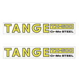 Tange TX500 CROMO YELLOW fork decal set - old school bmx - Bmx Products AU