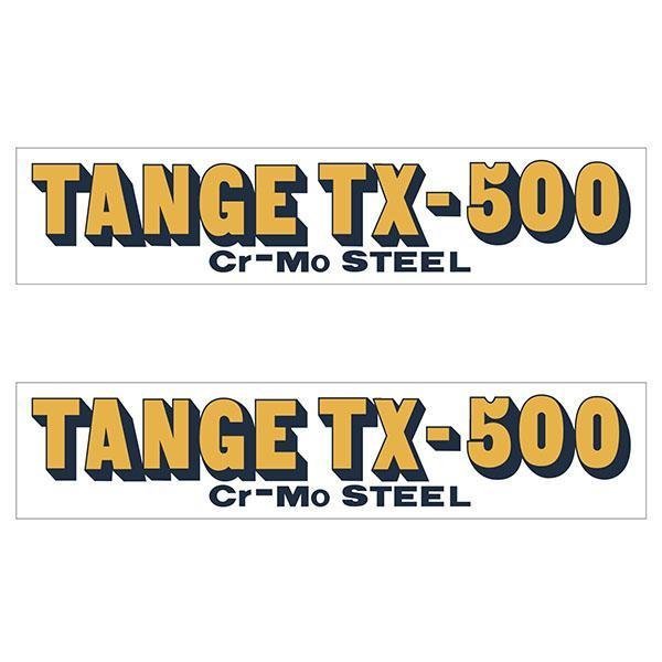 Tange TX500 ORANGE EARLY fork decal set - old school bmx - Bmx Products AU