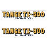 Tange TX500 ORANGE EARLY fork decal set - old school bmx - Bmx Products AU