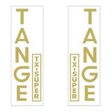 Tange TXSUPER fork decal set - old school bmx - Bmx Products AU