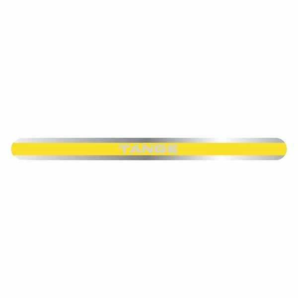 Tange - YELLOW STRIPE - seat clamp decal - old school bmx - Bmx Products AU