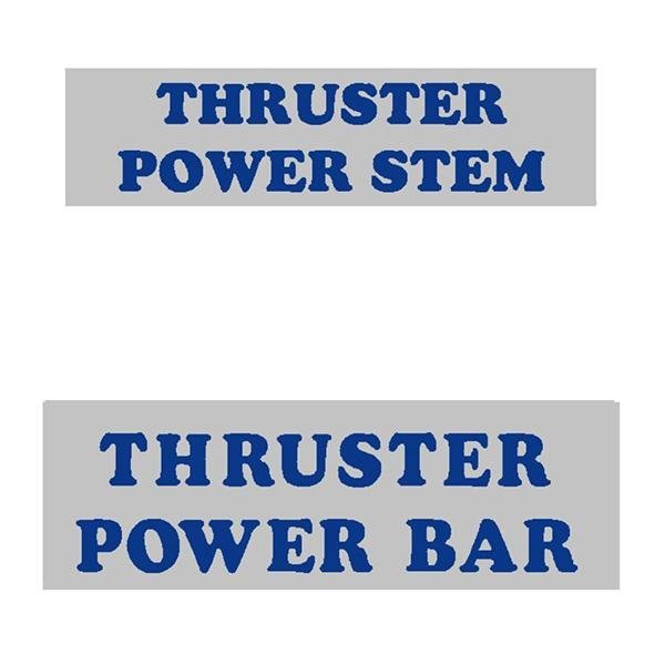 Thruster - BAR AND STEM BLUE decals on CHROME - old school bmx - Bmx Products AU