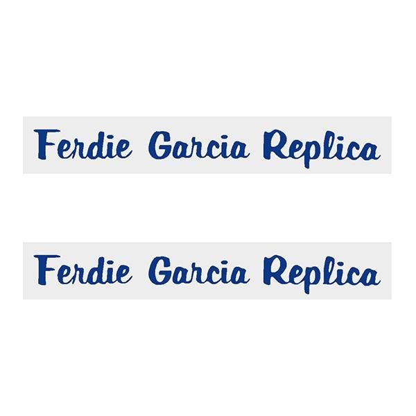 Thruster - Ferdie Garcia Replica decals BLUE on Chrome - old school bmx - Bmx Products AU