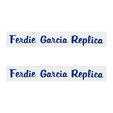 Thruster - Ferdie Garcia Replica decals BLUE on Chrome - old school bmx - Bmx Products AU