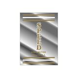 Thruster - Speed unlimited Head Tube - GOLD on CHROME decal - old school bmx - Bmx Products AU