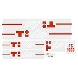Titan - TI - LITE TC1000 decal set - White - Old school bmx - Bmx Products AU