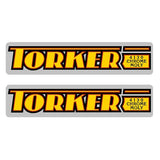 Torker - 4130 yellow and red - fork decals - Old School bmx - Bmx Products AU