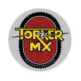 Torker - Round Gen 1 Johnson Engineering Chrome Head tube decal - Old School bmx - Bmx Products AU