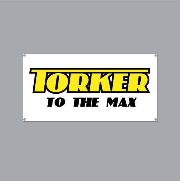 Torker - "To the max" White Banner - old school bmx - Bmx Products AU