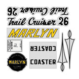 Trail Cruiser by Marlyn Distributors - decal set - old school bmx - Bmx Products AU