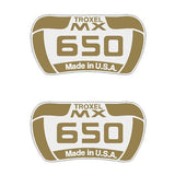 Troxel - MX 650 side seat decals - Old school bmx - Bmx Products AU