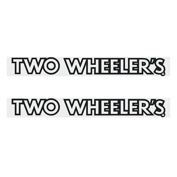 Two Wheelers - Fork - BLACK decals - Old school bmx - Bmx Products AU
