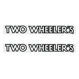 Two Wheelers - Fork - BLACK decals - Old school bmx - Bmx Products AU