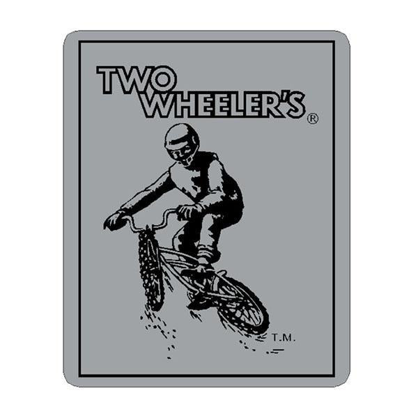 Two Wheelers - Head tube - CHROME decal - Old school bmx - Bmx Products AU