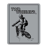 Two Wheelers - Head tube - CHROME decal - Old school bmx - Bmx Products AU