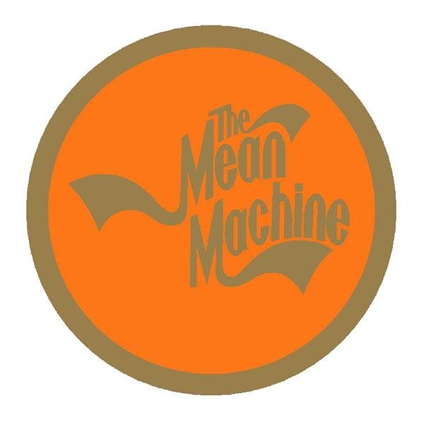 Two Wheelers - Seat Tube - MEAN MACHINE GOLD ROUND decal - Old school bmx - Bmx Products AU