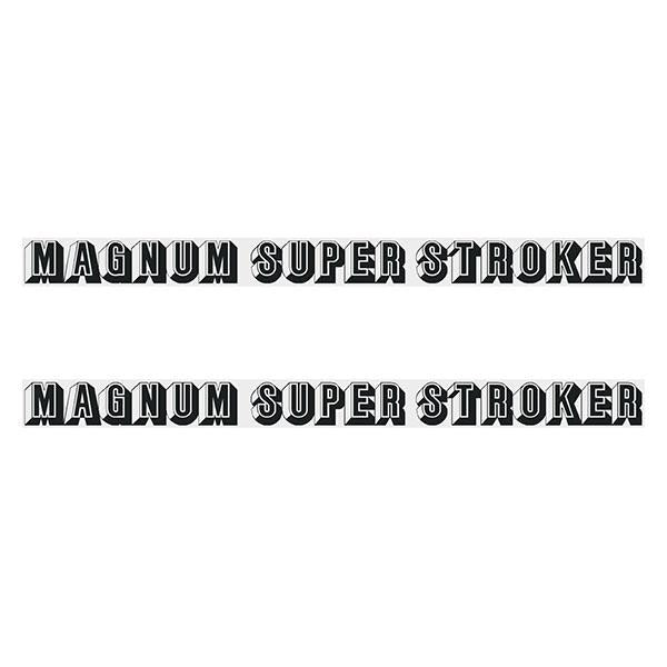 Two Wheelers - Top tube - MAGNUM SUPER STROKER - BLACK decals - Old school bmx - Bmx Products AU