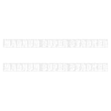 Two Wheelers - Top tube - MAGNUM SUPER STROKER - WHITE decals - Old school bmx - Bmx Products AU