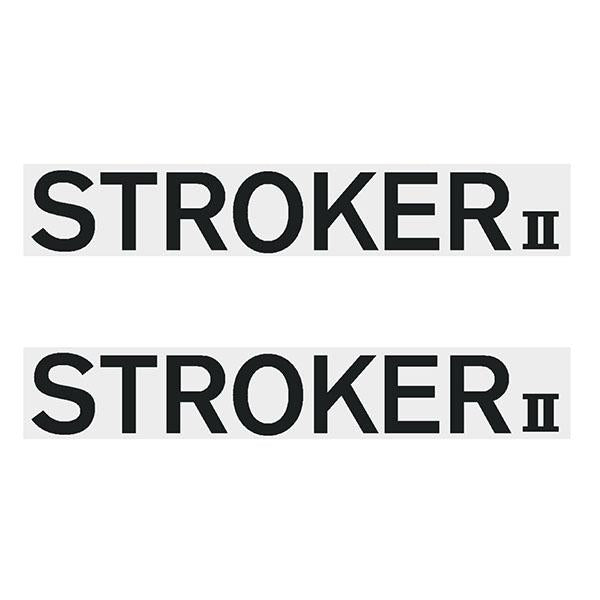 Two Wheelers - Top tube - STROKER II - BLACK DECAL - Old school bmx - Bmx Products AU