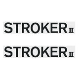 Two Wheelers - Top tube - STROKER II - BLACK DECAL - Old school bmx - Bmx Products AU