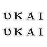 UKAI rim decals - Old school bmx - Bmx Products AU