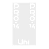 Uni - PRO 14 seat pole decal - Old school bmx - Bmx Products AU