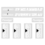 Univega - Streetheat white on clear decal set - old school bmx - Bmx Products AU