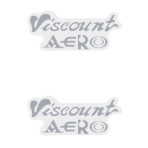 Viscount - Aero - Chrome - Seat decal set - Old school bmx - Bmx Products AU
