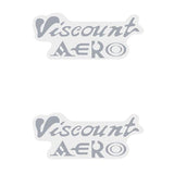 Viscount - Aero - Chrome - Seat decal set - Old school bmx - Bmx Products AU
