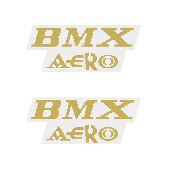 Viscount - BMX Aero - Gold - Seat decal set - Old school bmx - Bmx Products AU