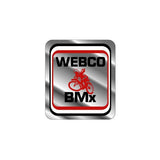 Webco - BMX Red and Chrome Headtube decal - old school bmx - Bmx Products AU