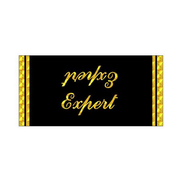 Webco - Expert - Yellow PRISM downtube decal - old school bmx - Bmx Products AU