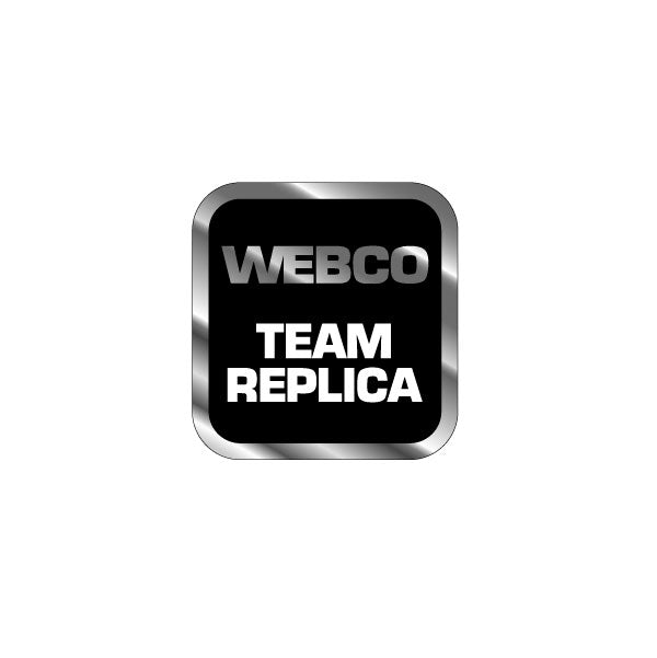 Webco - TEAM REPLICA Chrome Seat tube decal - old school bmx - Bmx Products AU