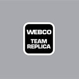 Webco - TEAM REPLICA White Seat tube decal - old school bmx - Bmx Products AU