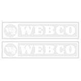 Webco - white on clear downtube decals - old school bmx - Bmx Products AU