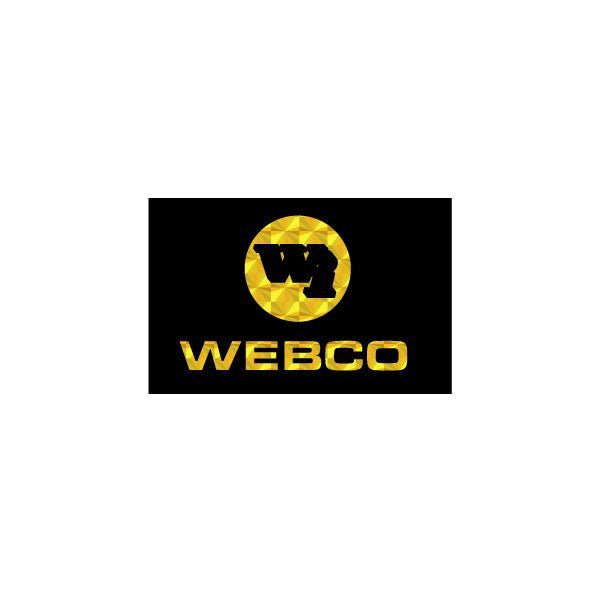 Webco - WI PRISM yellow Plate decal - old school bmx - Bmx Products AU