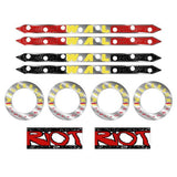 Wilkerson Airlines - Hub and rims decal set on chrome - old school bmx - Bmx Products AU