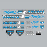 Torker - 1987 Torker 2 - 280 FLASH Freestyle Blue decal set