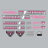 Torker - 1987 Torker 2 - 280 FLASH Freestyle Magenta decal set