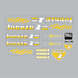 Torker - 1987 Torker 2 - 280 AIR Freestyle Yellow decal set