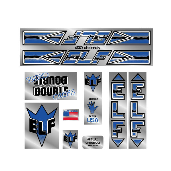ELF - Double cross blue decalset on Chrome