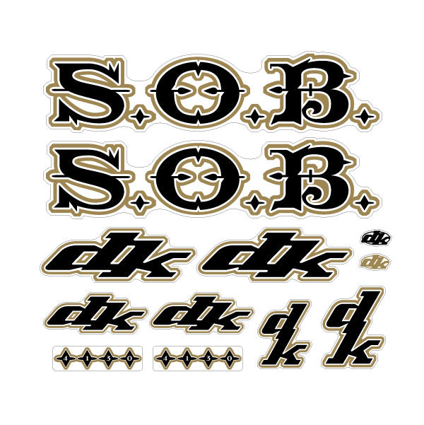 DK - 1998 SOB Decal set for white frame