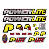 Powerlite - 1998 P51 Mustang Chrome decal set
