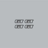 GT bmx - Mohawk hub decals in black