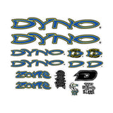DYNO - 2000 ZONE decal set for chrome frame